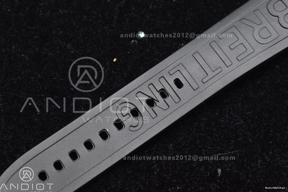 Automatic 467 Versatile Rubber Superocean TF A Edition Black Bezel On Black Best 44 1:1 Dial Strap Black 0829